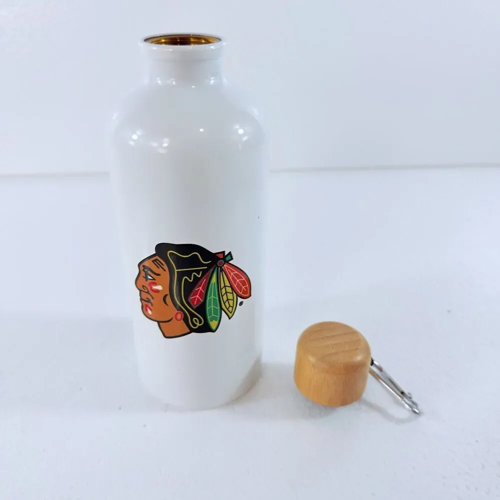 Chicago Blackhawks Backpack School Bag Mini Hockey Stick & Water Bottle Bundle